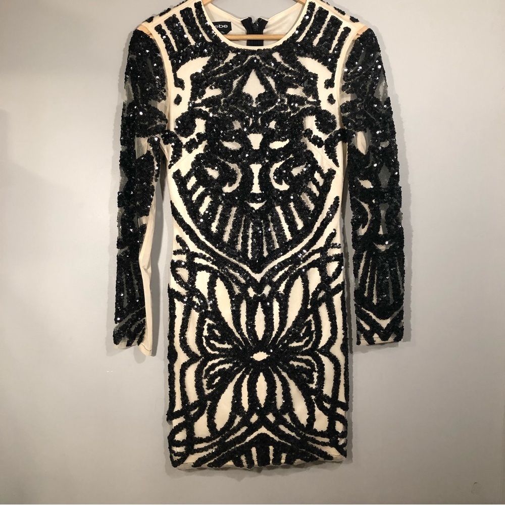 BEBE Sequin Dress SZ Small - Picture 2 of 13